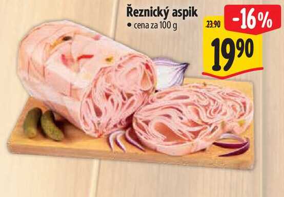 Řeznický aspik, cena za 100 g 