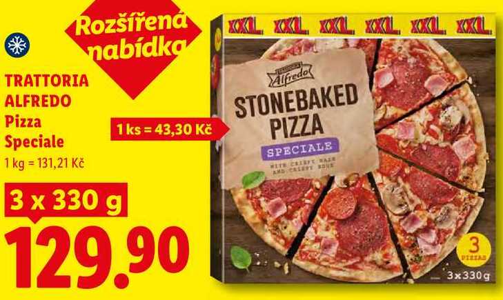 TRATTORIA ALFREDO Pizza Speciale, 3 x 330 g