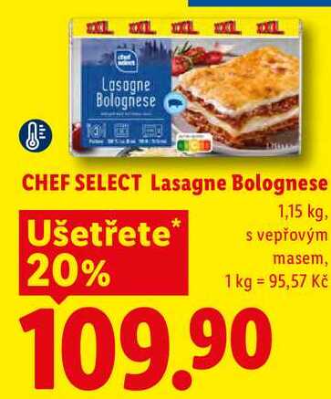 CHEF SELECT Lasagne Bolognese, 1,15 kg