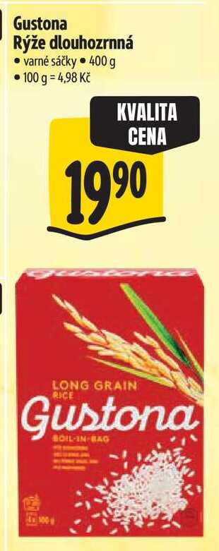 Gustona Rýže dlouhozrnná, 400 g