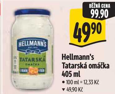 Hellmann's Tatarská omáčka, 405 ml