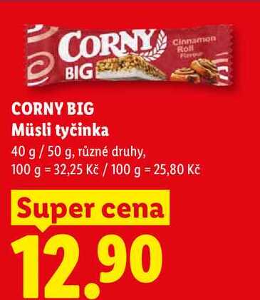 CORNY BIG Müsli tyčinka, 40 g / 50 g, různé druhy