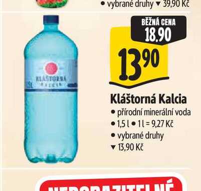 Kláštorná Kalcia 1,5 l