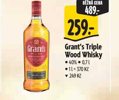 Grant's Triple Wood Whisky 40% 0,71