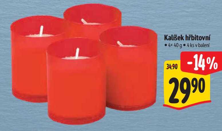 Kalíšek hřbitovní  4x 40 g 