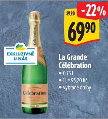 La Grande Célébration, 0,75 l