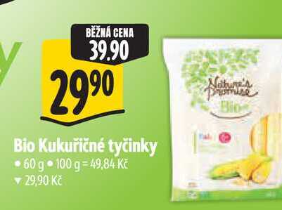 Bio Kukuřičné tyčinky 60 g