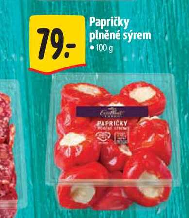 Papričky plněné sýrem 100 g