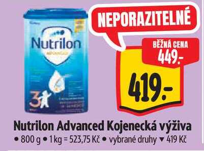Nutrilon Advanced Kojenecká výživa, 800 g