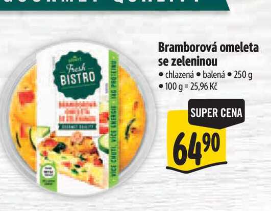 Bramborová omeleta se zeleninou 250 g