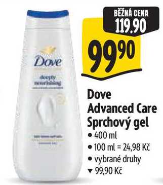 Dove Advanced Care Sprchový gel, 400 ml