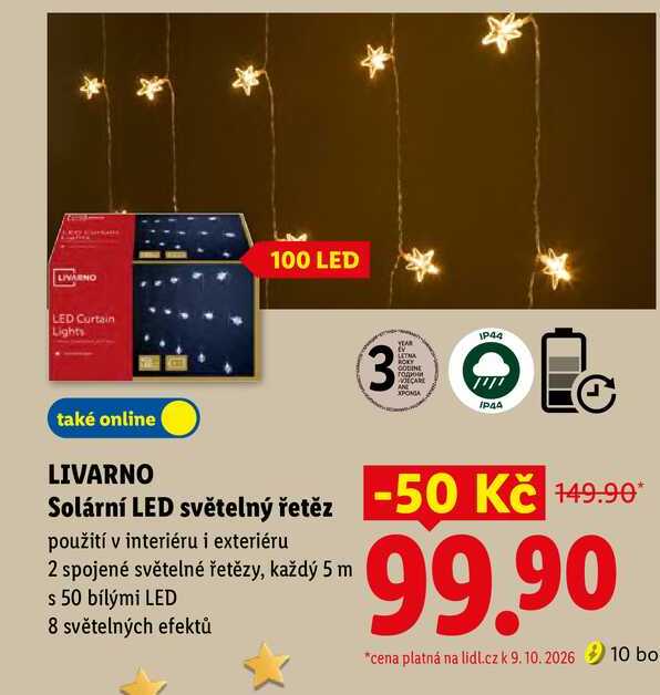 LIVARNO Solární LED světelný řetěz