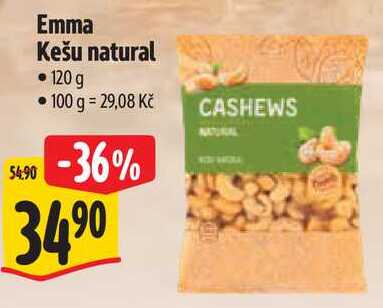 Emma Kešu natural, 120 g