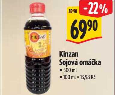 Kinzan Sojová omáčka, 500 ml 