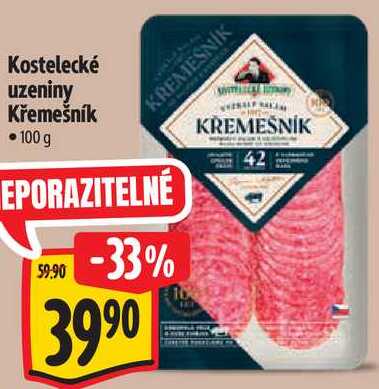 Kostelecké uzeniny Křemešník, 100 g