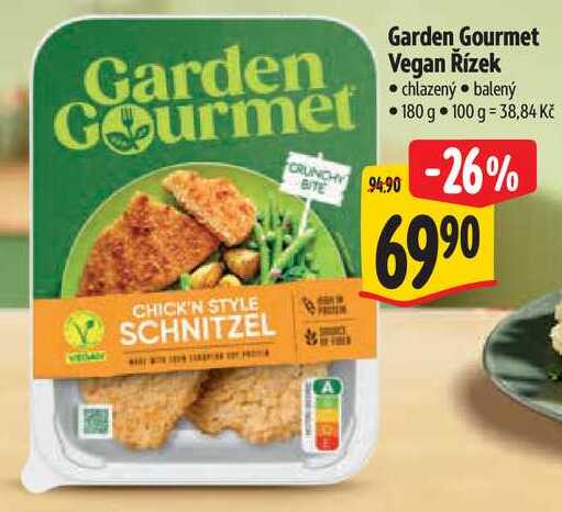 Garden Gourmet Vegan Řízek, 180 g