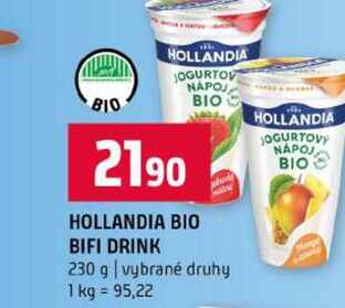 HOLLANDIA BIO BIFI DRINK 230 g vybrané druhy