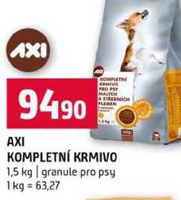 AXI KOMPLETNÍ KRMIVO 1,5 kg granule pro psy