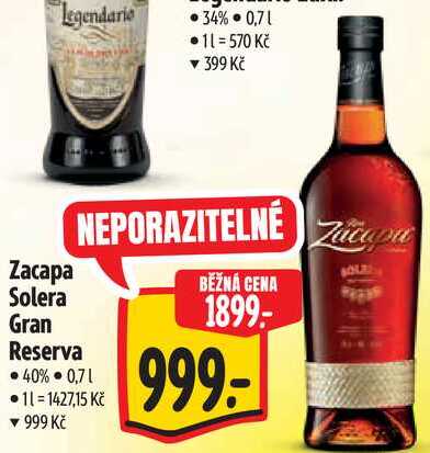 Zacapa Solera Gran Reserva, 0,7 l