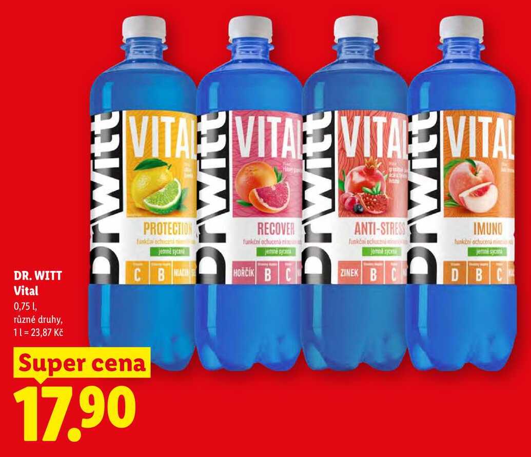 DR.WITT Vital, 0,75 l, různé druhy