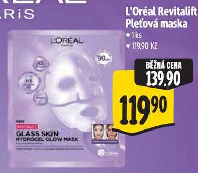 L'Oréal Revitalift Pleťová maska, 1 ks