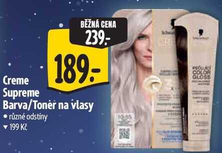 Creme Supreme Barva/Toner na vlasy