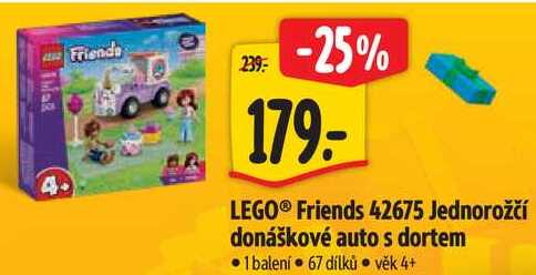 LEGO® Friends 42675 Jednorožčí donáškové auto s dortem