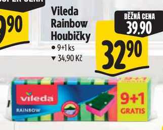Vileda Rainbow Houbičky, 9+1 ks