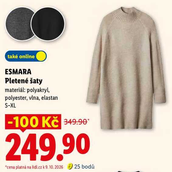 ESMARA Pletené šaty 
