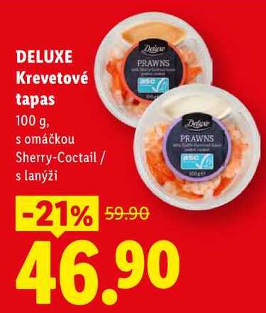 DELUXE Krevetové tapas, 100 g