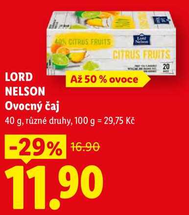 LORD NELSON Ovocný čaj, 40 g