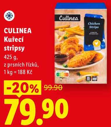 CULINEA Kuřecí stripsy, 425 g
