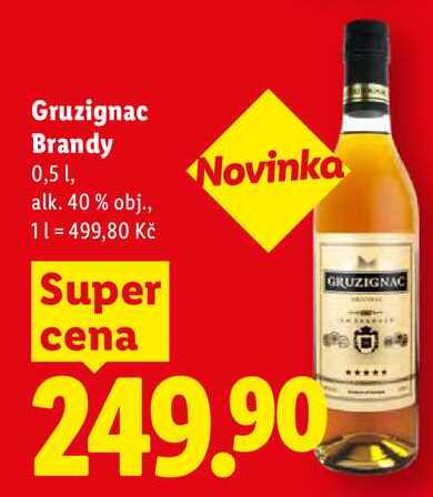 Gruzignac Brandy, 0,5 l