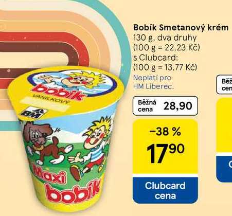 Bobík Smetanový krém, 130 g