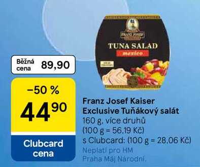 Franz Josef Kaiser Exclusive Tuňákový salát, 160 g 