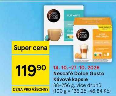 Nescafé Dolce Gusto Kávové kapsle, 88-256 g, více druhů  