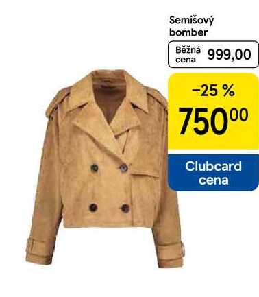 Semišový bomber 