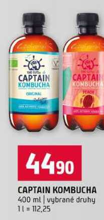 CAPTAIN KOMBUCHA 400 ml vybrané druhy