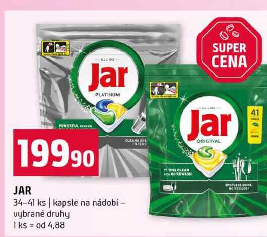 JAR 34-41 ks kapsle na nádobí vybrané druhy