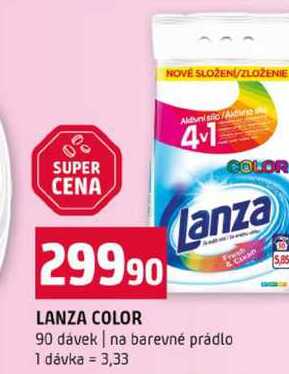 LANZA COLOR 90 dávek na barevné prádlo 