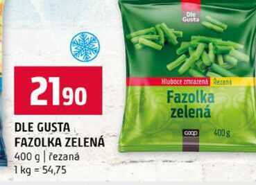 DLE GUSTA FAZOLKA ZELENÁ 400 g řezaná 