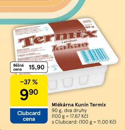 Mlékárna Kunín Termix, 90 g 