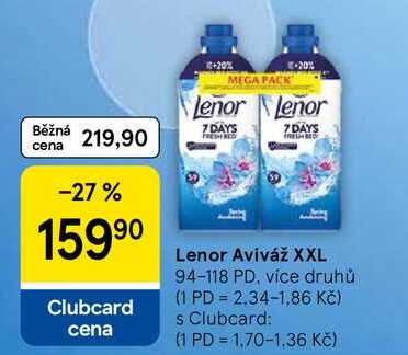 Lenor Aviváž XXL ,94-118 PD, více druhů