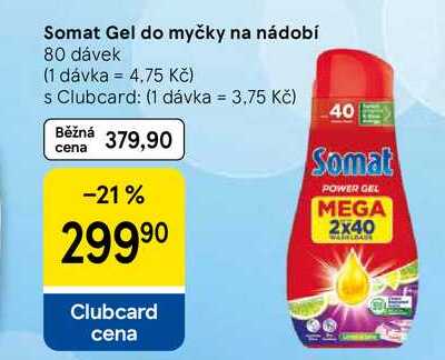 Somat Gel do myčky na nádobí, 80 dávek