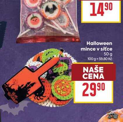 Halloween mince v síťce 50 g
