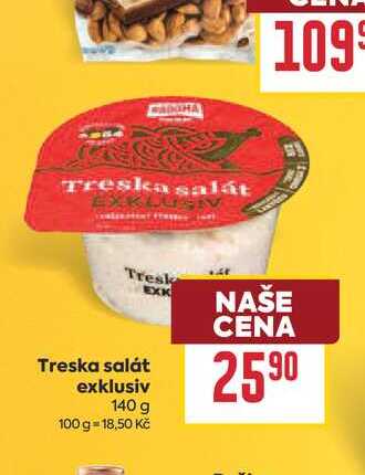 Treska salát exklusiv 140 g