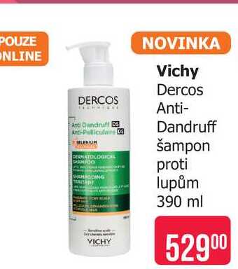 VICHY Dercos Anti- Dandruff šampon proti lupům 390 ml