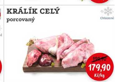 KRÁLÍK CELÝ porcovaný 1kg