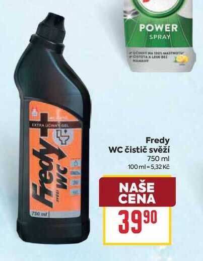 Fredy WC čistič svěží 750 ml
