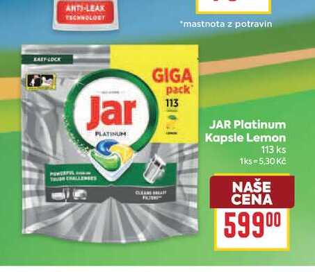 JAR Platinum Kapsle Lemon 113 ks